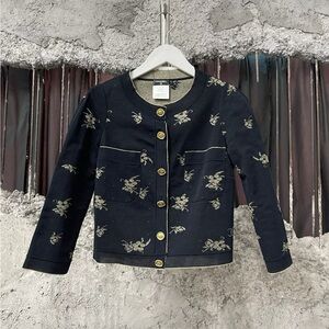 🚩steal authentic CHANEL Black Jacket with Gold Accents